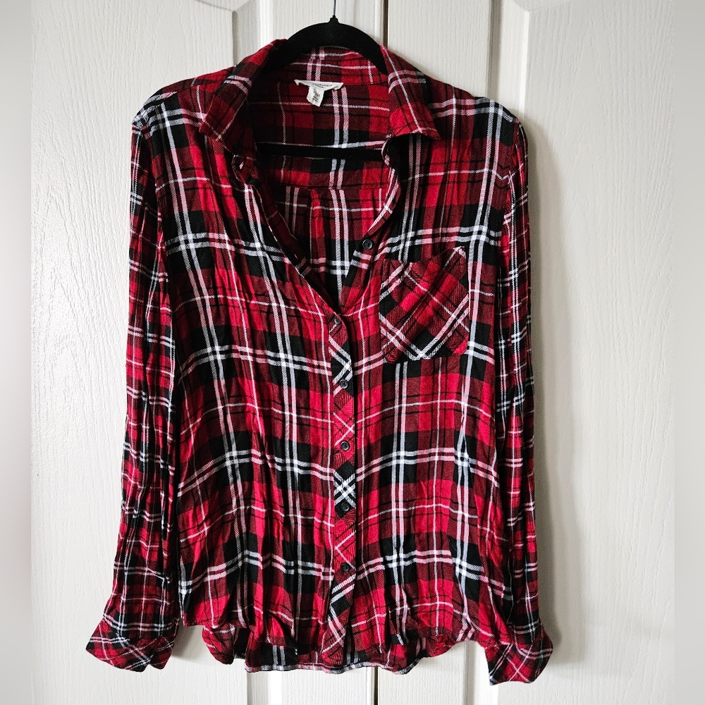 Beach Lunch Lounge plaid shirt, medium